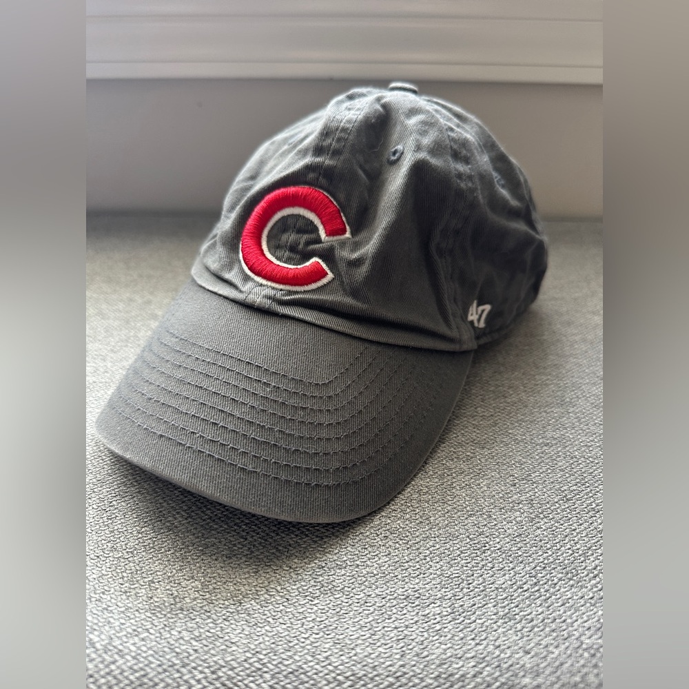 ‘47 Brand Chicago Cubs Graphite Franchise Fitted Hat Baseball Cap